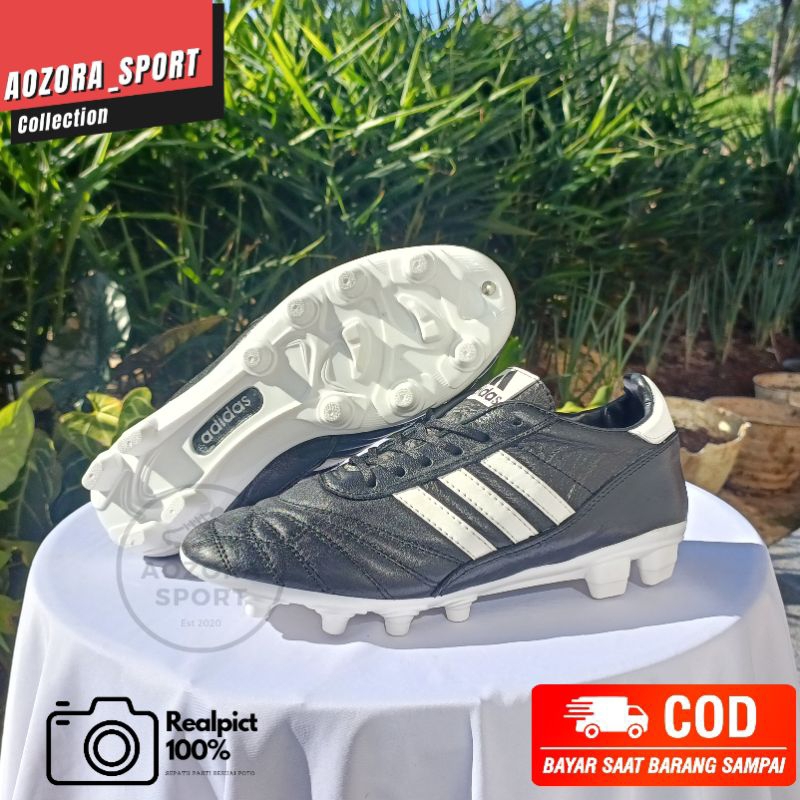 หนังแท้ 100% adidas copa mundial รองเท้าฟุตบอล แถมถุงเท้า