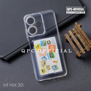 เคสโทรศัพท์มือถือแบบใส พร้อมช่องใส่บัตร สําหรับ Infinix Hot 30i Hot 30i Hot 30play Hot 30i Infinix Hot 30i Infinix Hot 30play