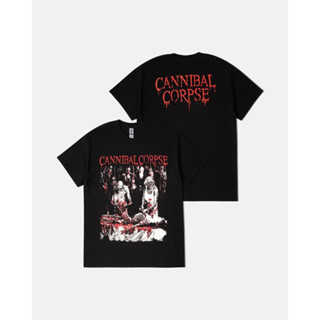 เสื้อยืด พิมพ์ลาย Cannibal Corpse Butchered At Brith Kaos Cannibal Corpse Kaos band death metal สําหรับผู้ชาย