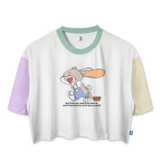 เสื้อยืด เสื้อครอป โอเวอร์ไซซ์ ใส่ในบ้าน | วิ่ง