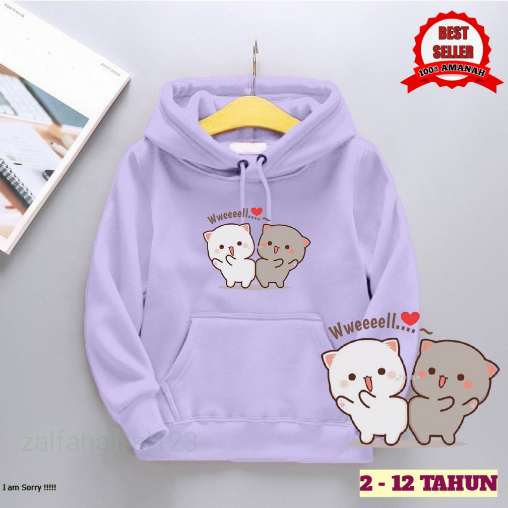 เสื ้ อกันหนาวเสื ้ อแจ ็ คเก ็ ตHoodieเด ็ กผู ้ หญิงอายุ 2 3 4 5 6 7 8 9 10 11 12 ปี/Children 's Hoodie Suiterล ่ าสุดWeel Cat Print/Kids Hoodie Jacket Unisex