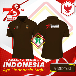 เสื้อยืดโปโล RI ครบรอบ 78 ปี INDONESIA MERDEKA Type 8.1