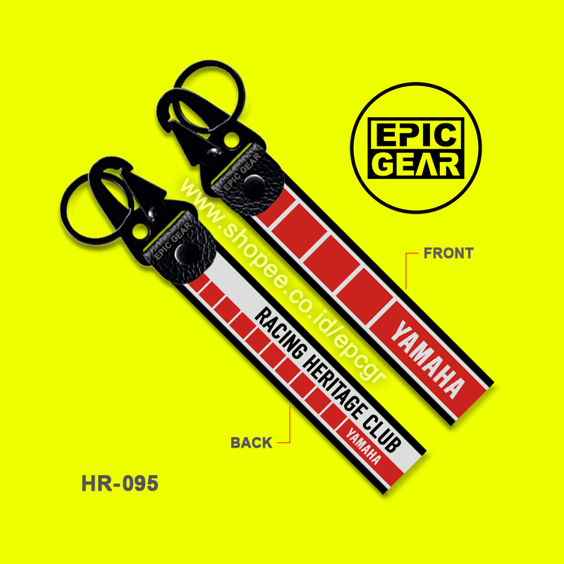 GANTUNGAN คุณภาพสูงพวงกุญแจ YAMAHA RACING HERITAGE CLUB PREMIUM KEYCHAIN STRAP KEY CHAIN RING HOLDER LANYARD JET BAG TAG อุปกรณ์เสริม VARIATIONS CLASSIC RETRO VINTAGE ALL NEW VIXION RX KING SCORPIO XSR 250 XSR 155 Z กีฬา