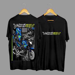 เสื้อยืดพรีเมี่ยม พิมพ์ลายรถจักรยานยนต์ Yamaha Vixion Advance