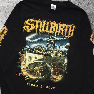 Stillbirth เสื้อยืด แขนยาว ลาย STRAIN OF GOD