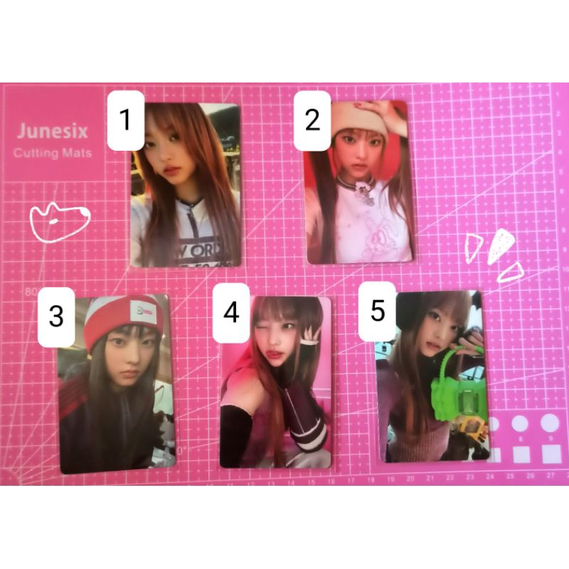 NEW JEANS Haerin Photocard เวอร์ชั่นการ์ดข้อความ OMG