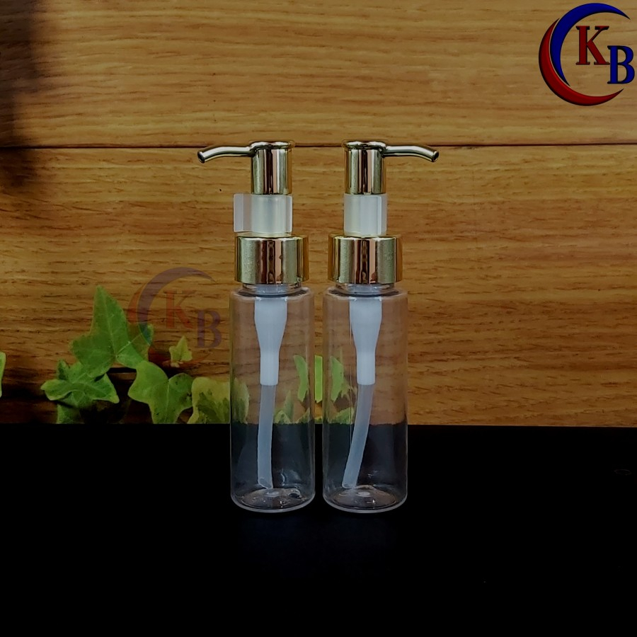 50ML PUMP BOTTLE CLIP OIL GOLD / 50ML RF PET BOTTLE พร้อมหมวกคอ 24