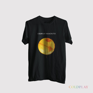 เสื้อยืด พิมพ์ลายอัลบั้มร่มชูชีพ Coldplay Band