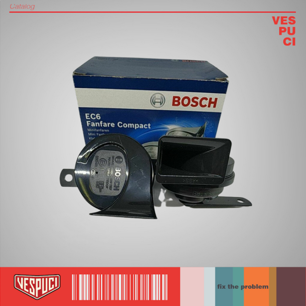 Bosch Fanfare Horn EC-12 Strider Black Bosch Strider EC12-C แตรหอยทากกันน้ํา