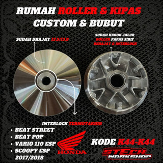 RUMAH ROLLER BEAT FI RACING PULLEY RACING VARIO 110 ESP - RUMAH ROLLER BEAT ESP SCOOPY ESP RUMAH ROLLER BUBUT