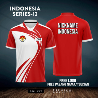 Jersey BADMINTON เสื้อยืดกีฬา LARI INDONESIA SERIES-12