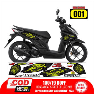 พร้อมส่ง สติกเกอร์ติดตกแต่งรถยนต์ Honda Beat Street Deluxe 2023 ARS011