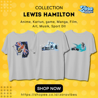 เสื้อยืด F1 LEWIS HAMILTON BLACK VINTAGE