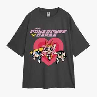 เสื้อยืด โอเวอร์ไซซ์ ลาย The Powerpuff Girls