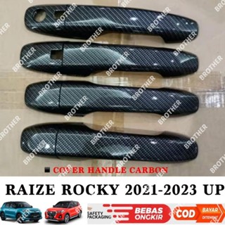 ฝาครอบมือจับคาร์บอน เคลือบเงา สําหรับ Raize Rocky 2021 2023 2024