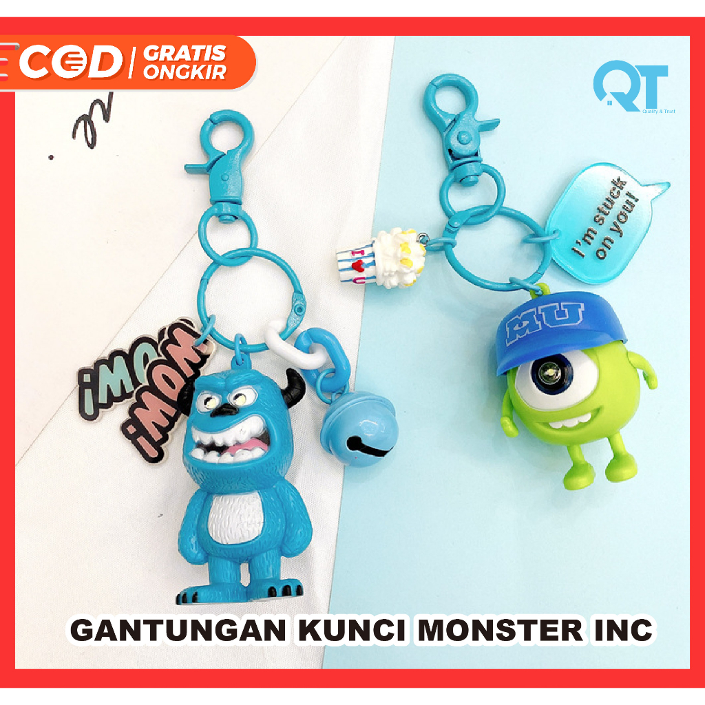 Gantungan พวงกุญแจพวงกุญแจ KEY CHAIN TOY MONSTER INC ไฟ LED พร้อมเสียงเสียง / MONSTER INC MIKE JAMES