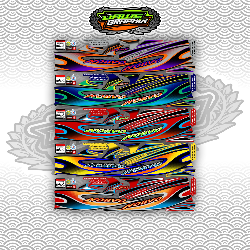 STRIPING NOUVO TRIBAL ใหม่ lele / สติ๊กเกอร์ NOUVO TRIBAL nouvo lele