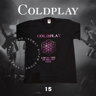 เสื้อยืด พิมพ์ลายวงร็อคร็อคป๊อป Prapatan Rebel Puritan COLDPLAY A HEAD FULL OF DREAMS