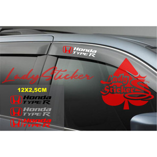 สติกเกอร์ตัดรางน้ํา สําหรับรถยนต์ honda Type R