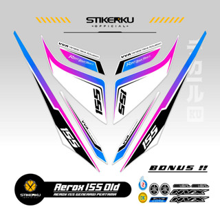 สติกเกอร์ AEROX 155 VVA MOTIF 32 OLD 155 VVA AEROX STICKER Unique AEROX 155 VVA STICKER AEROX 155 VVA STICKER STOCK DECAL LIST POLET Stickerkudecall