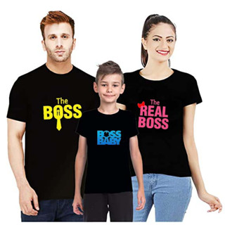 เสื้อยืด พิมพ์ลาย The Boss Baby Boss แฟชั่นคู่รัก สําหรับครอบครัว