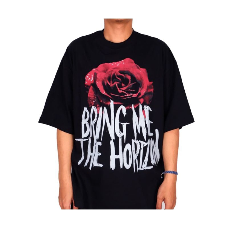 เสื้อยืด BRING ME THE HORIZON ROSE OVERSIZE TEES BAND เสื้อยืด BRING ME THE HORIZON ROSE