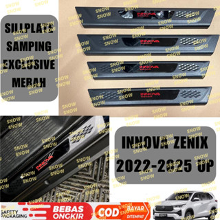 แผ่นป้ายด้านข้าง สีแดง สําหรับ Innova Zenix 2022 2023 2024 2025