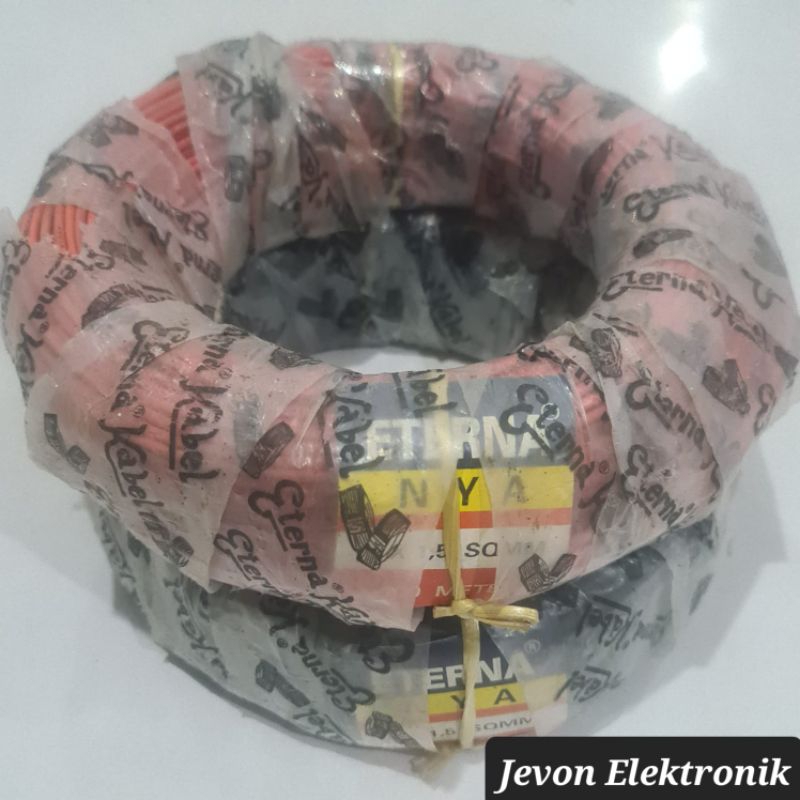 MERAH Eterna Single Single Single Single Cable 1x1.5 NYA ต่อเมตร สีดํา แดง เมตร