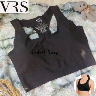 Hv SPORT BRA เสื้อชั้นใน ไร้สาย สําหรับผู้หญิง VRS SEAMLESS POLOS BLACK S L XL 2XL SP