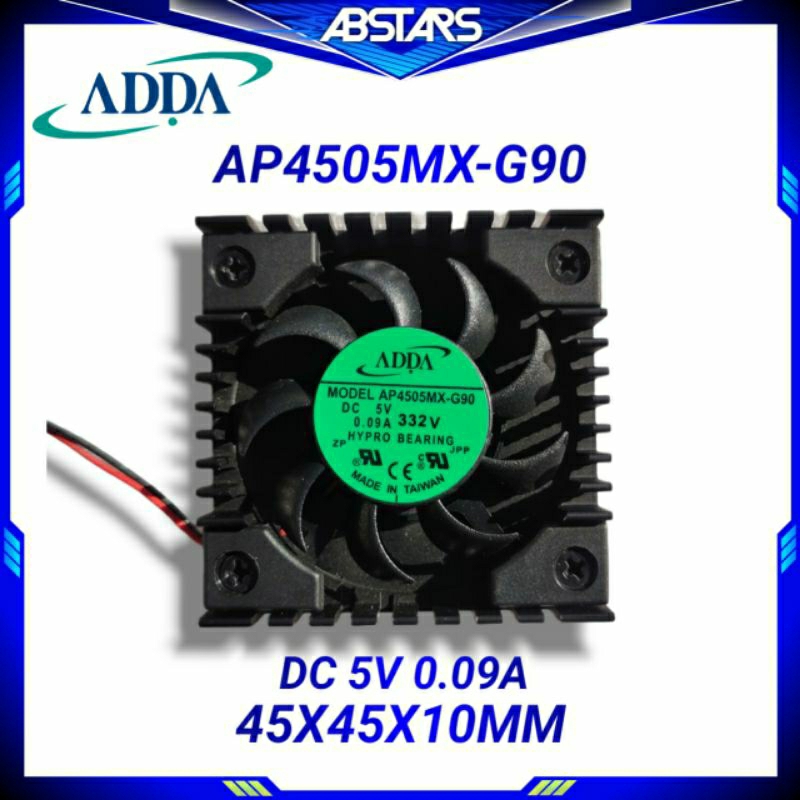 Adda AP4505MX-G90 45X45X10MM DC 5V 0.09A HYPRO BEARING FAN HEAT SINK COOLING FAN กราฟิกการ์ด VGA CPU