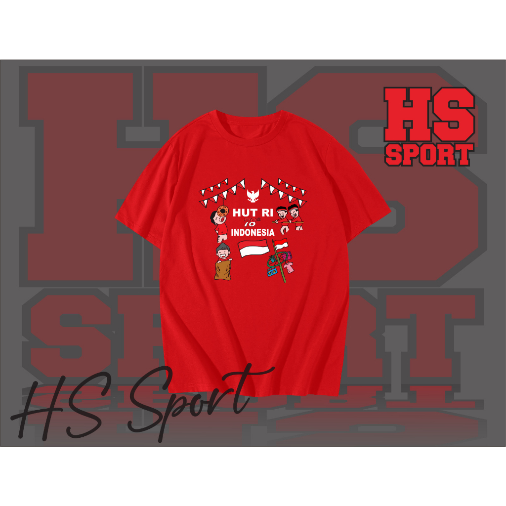 เสื้อยืดอินโดนีเซีย 17 AUGUST - INDONESIAN 78TH ANNIVERSARY CLOTHES