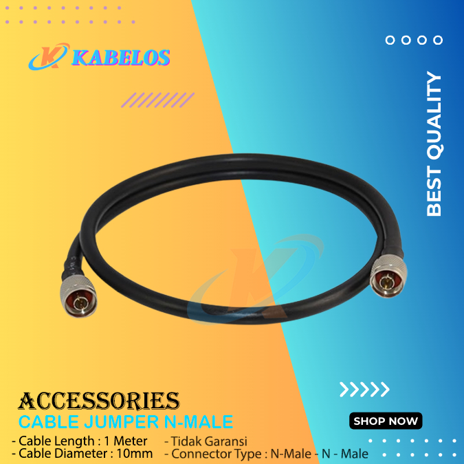 สายจัมเปอร์ N-Male to N-Male LMR400 สายเคเบิล LMR-400 1 เมตร