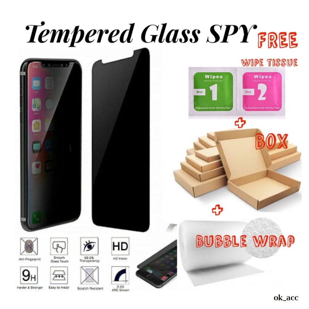 SY กระจกนิรภัย SPY ความเป็นส่วนตัวสําหรับ Xiaomi Redmi mi 4A 4X 5 5 + 5A 6 6A 7 7A 8 8A 9 Prime 9A 9
