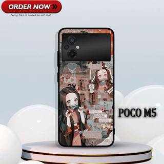 [MT01] เคสนิ่ม แวววาว ล่าสุด สําหรับ XIAOMI POCO M5 | Poco M3 4G |Poco M4 PRO | Poco M5S | เคสโทรศัพท์มือถือ ลาย NEZUKO KAMDO MOTIF น่ารัก แบบทันสมัย