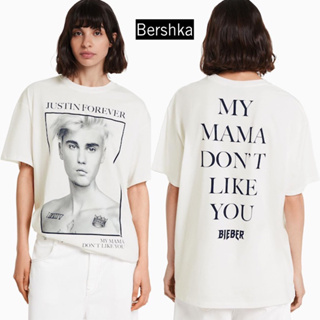 เสื้อยืด ขนาดใหญ่ พิมพ์ลาย Bieber