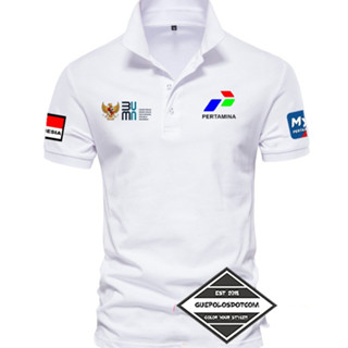 เสื้อโปโล คอปก พิมพ์ลาย My Pertamina BUMN My Pertamina 23 สไตล์นักธุรกิจ