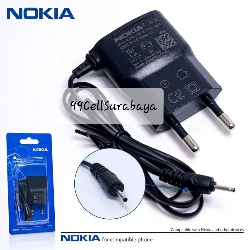 ทีซี ทีซี | เครื่องชาร์จ Nokia ขนาดเล็ก N70 เครื่องชาร์จเข็ม N95 | TC บรรจุ Press Mika Original 99%
