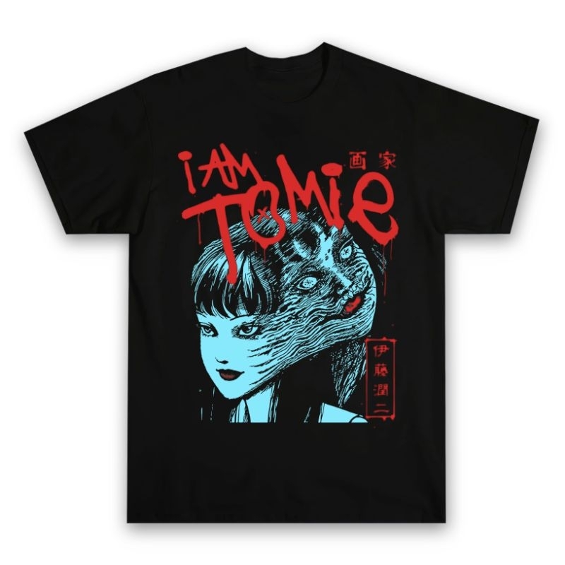 Aftereight.id - KAOS ANIME MANGA JUNJI ITO TOMIE I AM TOMIE | เสื้อยืดสุนทรียศาสตร์