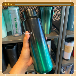 Starbucks Core แก้วน้ําสเตนเลส ไล่โทนสีเขียว 20 ออนซ์