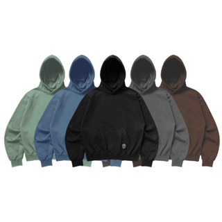 Brtwl | เสื้อฮู้ด Boxy OVERSIZE | เสื้อกันหนาว มีฮู้ด แบบเรียบ