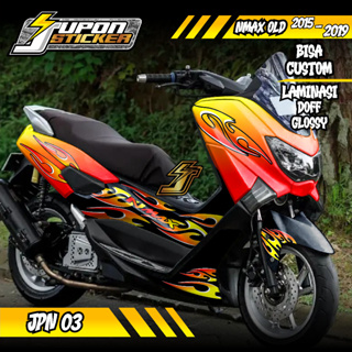 Jupon สติกเกอร์โปโล แบบเต็มตัว ABS สําหรับติดตกแต่ง Yamaha NMAX 155 Old ABS Facelift 2015-2019 Jpn03