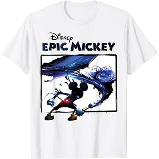 เสื้อยืด พิมพ์ลาย Disney Epic Mickey แฟชั่นสําหรับเด็กผู้ชาย และผู้หญิง อายุ 1-2 3 4 5 6 7 8 9 10 11 12 ปี