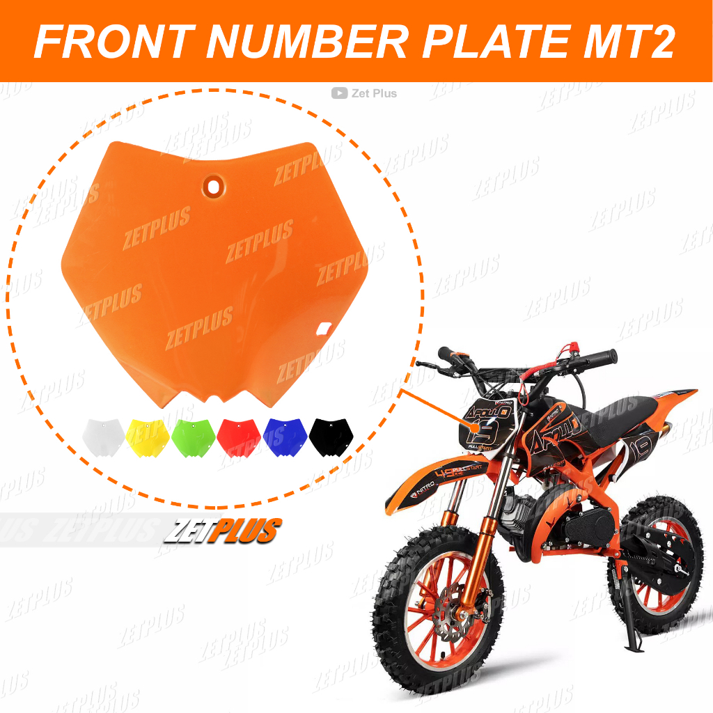 MINI TRAIL แผ่นตัวเลข MT2 / แผ่นตัวเลขหน้า Lenka Mc69-168 หน้าฝาครอบตัวเลขสตาร์ท