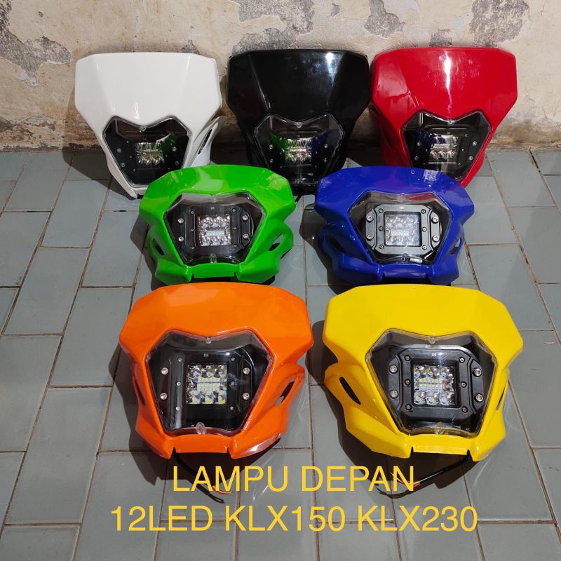 KLX 12LED HEADLIGHT PLUS KLX 230 KLX BF DTRACKER 12 LED HEADLAMP KLX 230 12 LED KLX BF DTRACKER