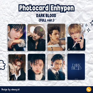 โฟโต้การ์ด ENHYPEN DARK BLOOD JAKE JAY NI-KI HEESEUNG JUNGWO SUNOO SUNGHOON