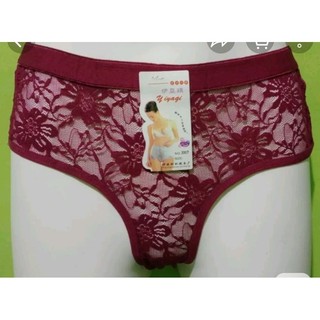 6- PCS CD Celana Dalam Wanita Murah Import Bermotip Bordir Kaki & RENDA PAHA sayyes