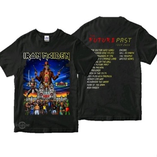 เสื้อยืด พิมพ์ลาย IRON MAIDEN HELLFEST Future past tour พรีเมี่ยม สําหรับผู้หญิง 2023