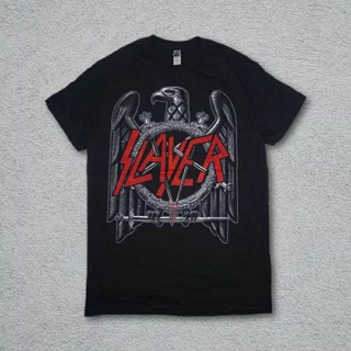 เสื้อยืด พิมพ์ลายโลโก้นกอินทรีย์ SLAYER