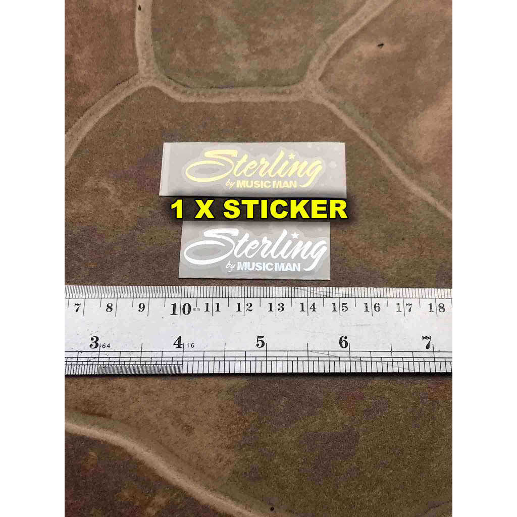 Sterling Guitar By Musicman Ernie Ball Electric Headstock Decal Sticker