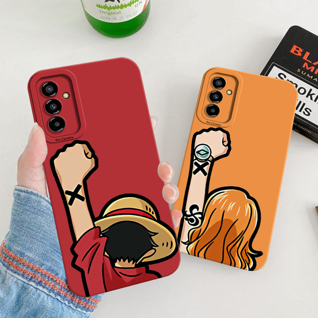 Softcase Samsung M14 5G 2023 Anime Motif One Piece Luffy - Current Case - Roronoa Zoro Case - Nami C